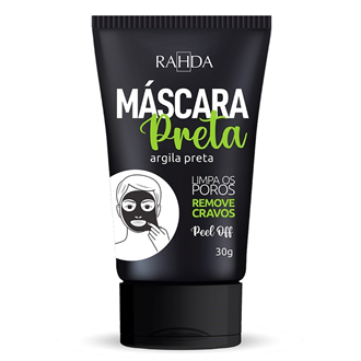 Máscara para limpeza facial Argila Preta Rahda 30G