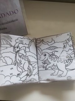 Livro de Tecido Pintar e Lavar