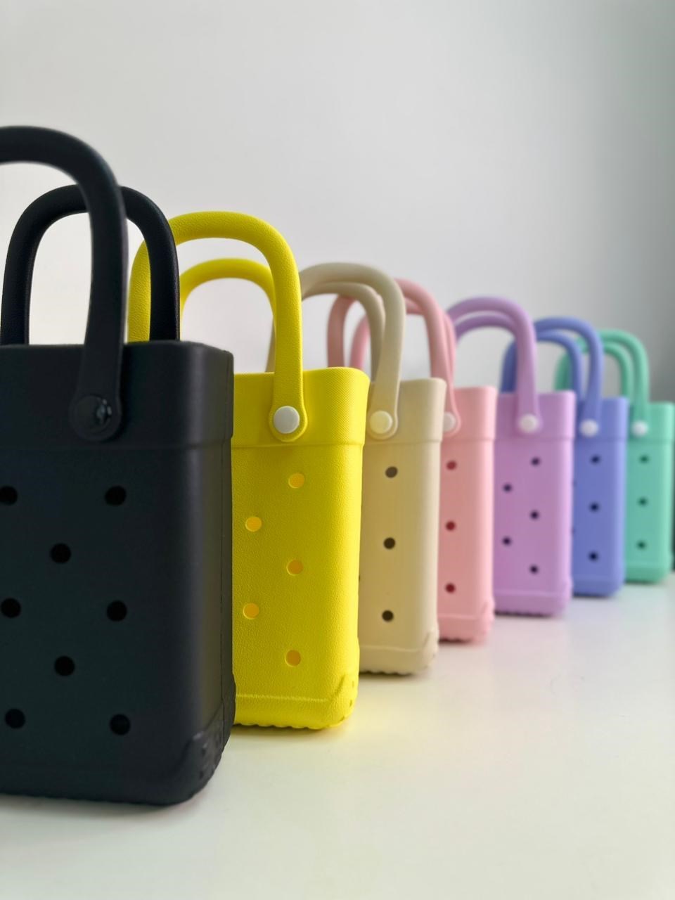 Bolsa Eva Impermeável Colorida Praia Passeio Com Furos A05