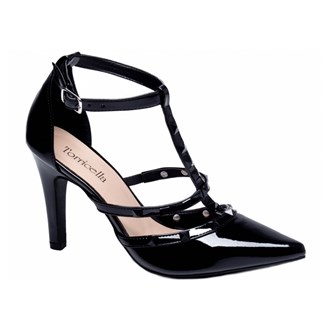 Sapato Scarpin Sandalia Salto Alto Fino Madrinha AVS 65054A Tamanho:39;Cor:Preto