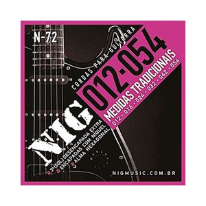 Encordoamento P/ Guitarra NIG N72 12/54 - EC0265