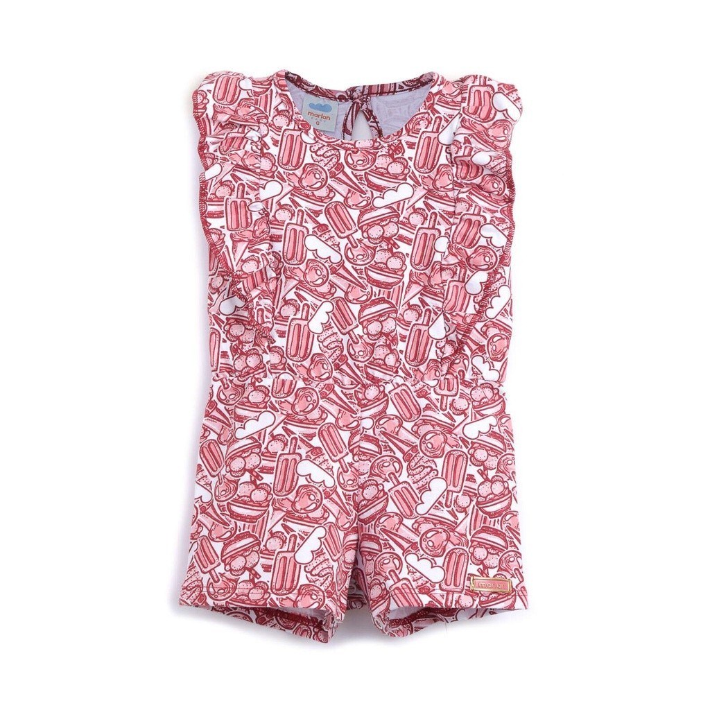 Macacão Bebê Feminino Marlan Tam GG