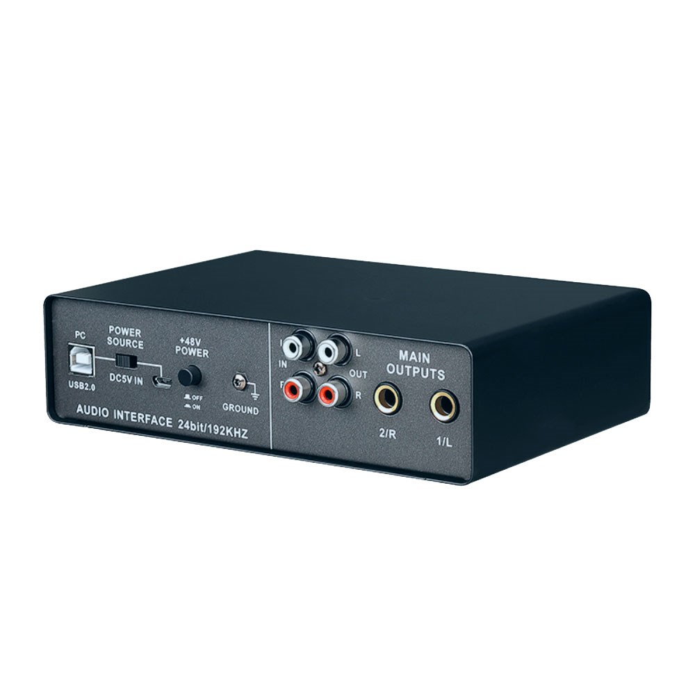 Interface de Áudio Profissonal Teyun Q24 2 Canais AC2703 Sonarweb