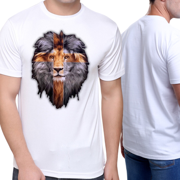 Camiseta Gospel Leão R1Branca