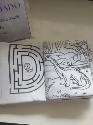 Livro de Tecido Pintar e Lavar