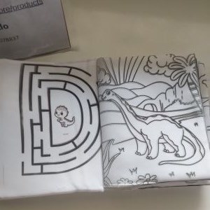 Livro de Tecido Pintar e Lavar