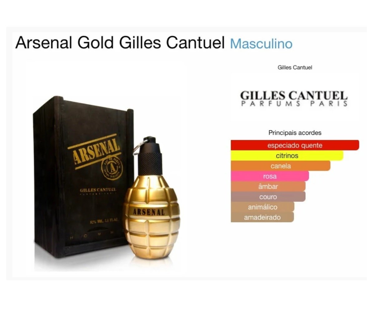 Perfume Gilles Cantuel Arsenal Golden Masculino 100ml