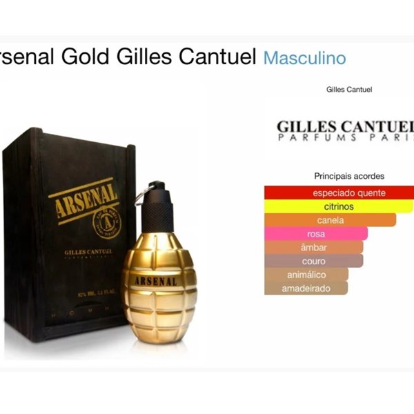 Perfume Gilles Cantuel Arsenal Golden Masculino 100ml