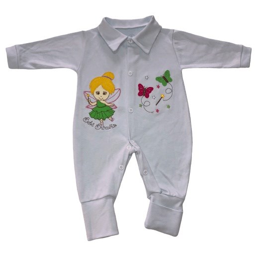 Macacão Bebê Feminino Bordado Bebê Brincalhão