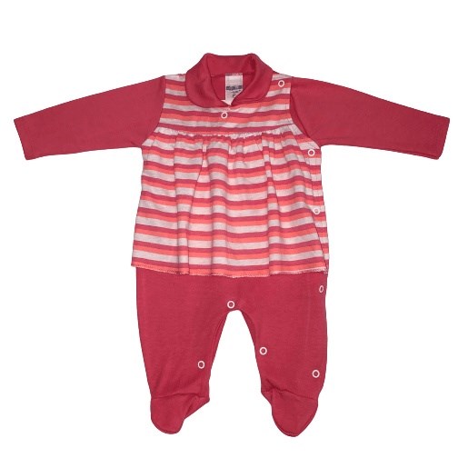 Macacão Bebê Feminino Manga Longa Gente Miúda