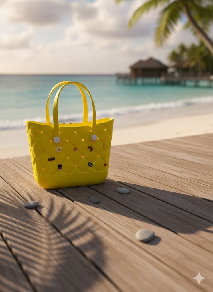 Bolsa Eva Reforçada Academia Praia Piscina Impermeável Amarelo