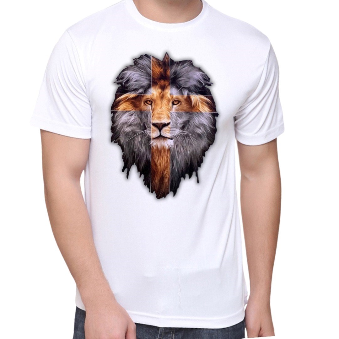 Camiseta Gospel Leão R1Branca
